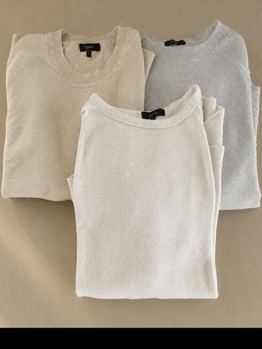 Lot of 3 Quince Tops - Size S - Cotton/Cashmere, Tencel, Ecovero